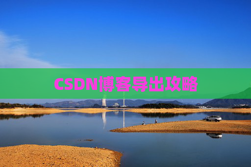 CSDN博客导出攻略